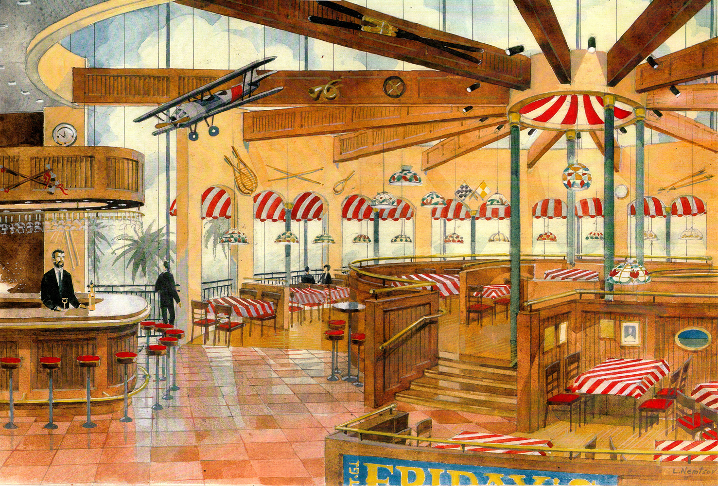 TJI Fridays Design - Raananim Mall